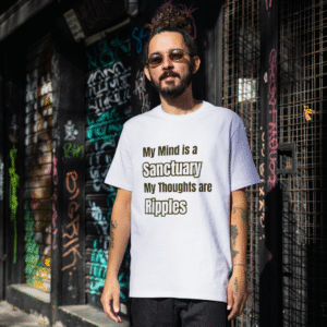 My Mind a Sanctuary cotton t-shirt for men