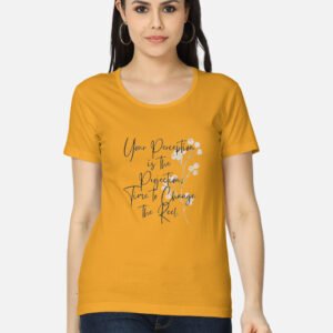 your perception is projection spiritual t-shirt for women