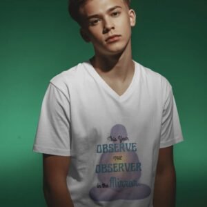 Observe mens v-neck t-shirt