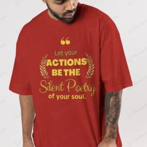 Silent Poetry Oversized Mens T-Shirt