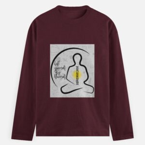 lift yourself maroon full sleeve t-shirt