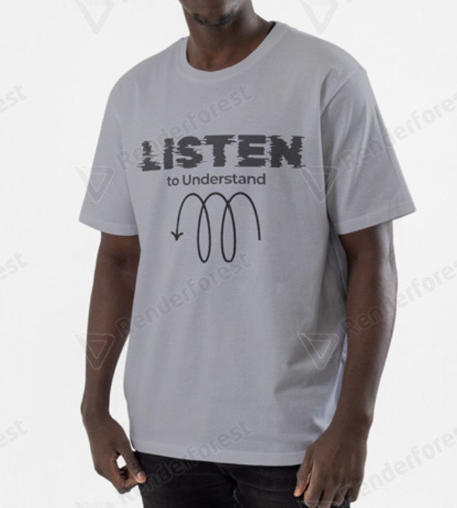 listen oversized tee