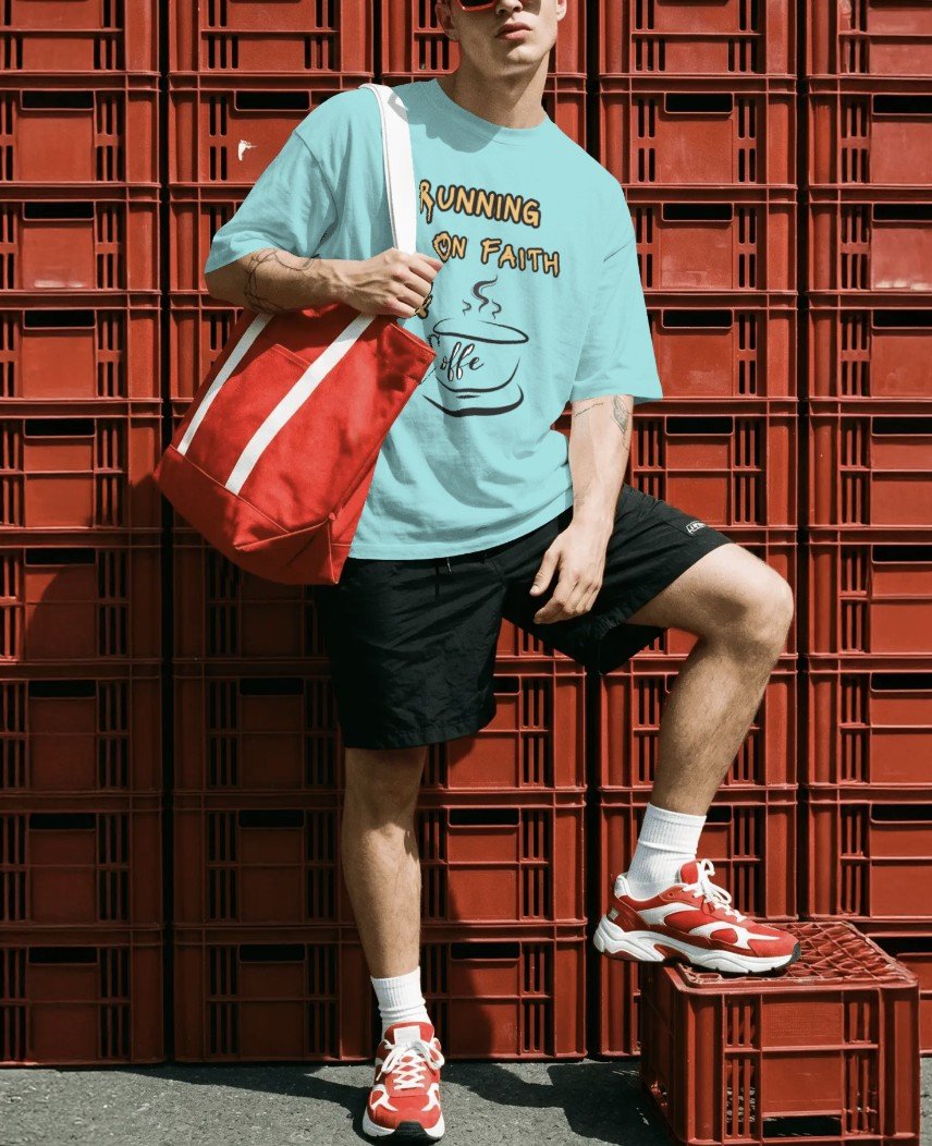 Running on Faith Oversized Tshirt