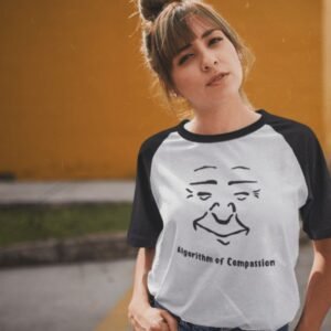 algorithm of compassion raglan tee