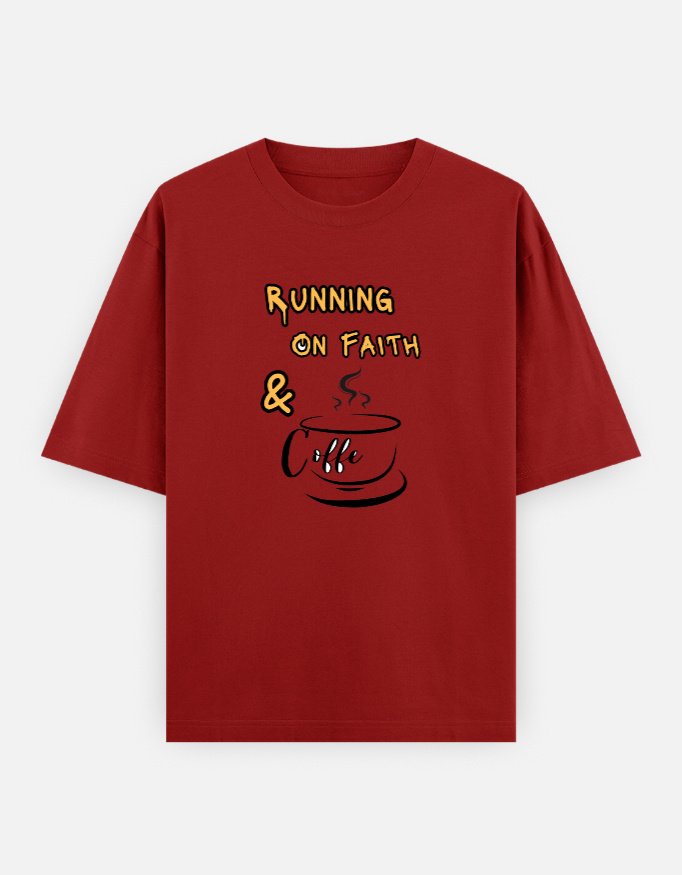 Running on Faith Oversized Tshirt
