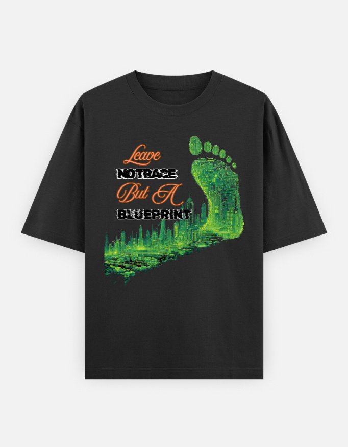 Leave No Footprint oversized tshirt