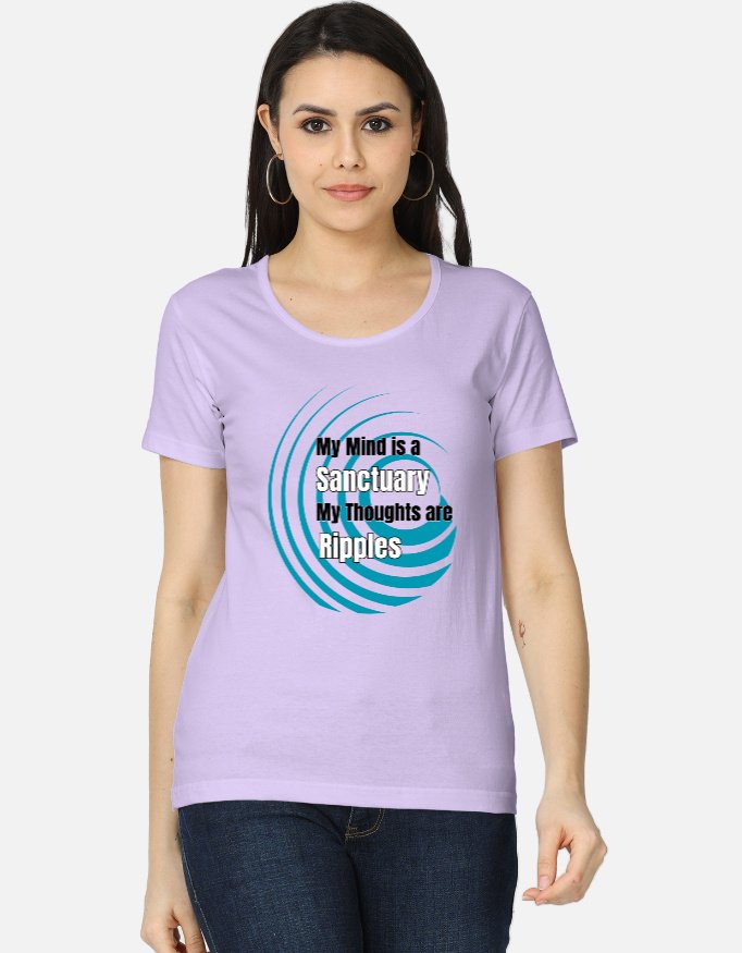 My Mind is a Sanctuary Crew Neck t-shirt for women