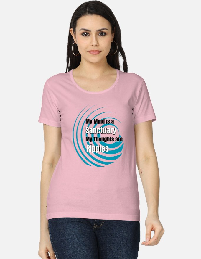 My Mind is a Sanctuary Crew Neck t-shirt for women