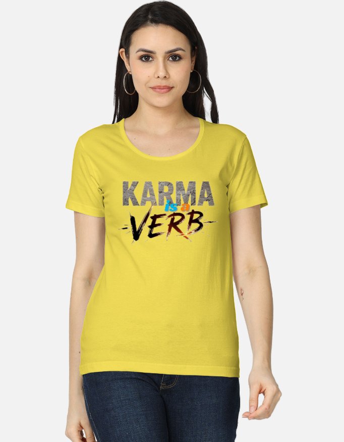 Karma is a Verb Women's Classic T-Shirt