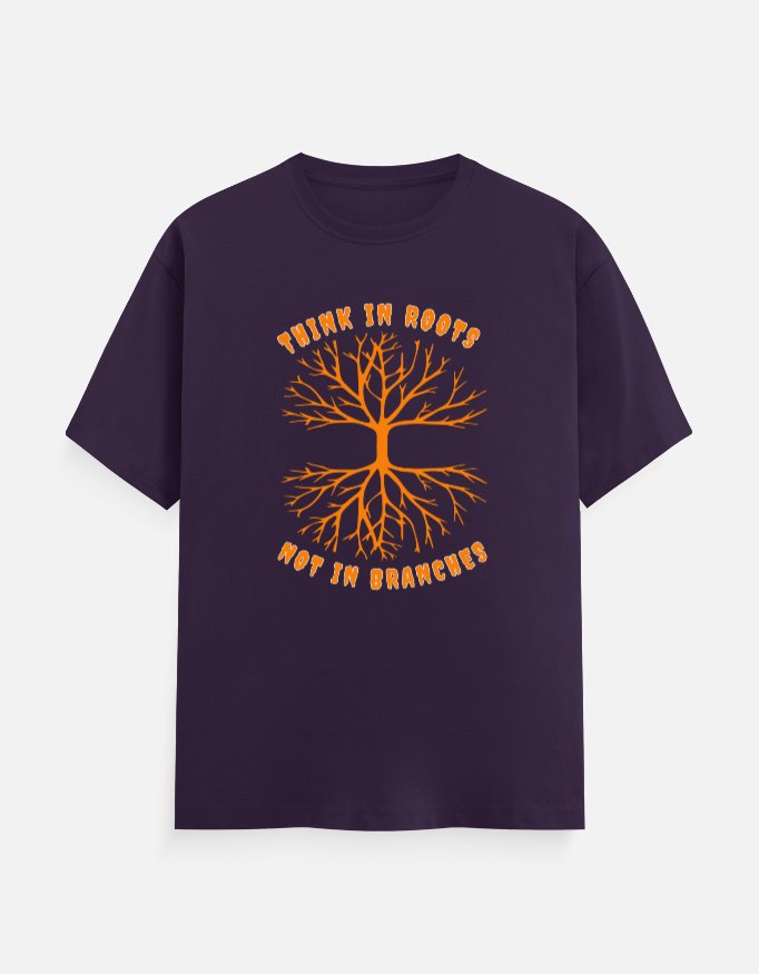 Think in Roots Crew Tshirt for men