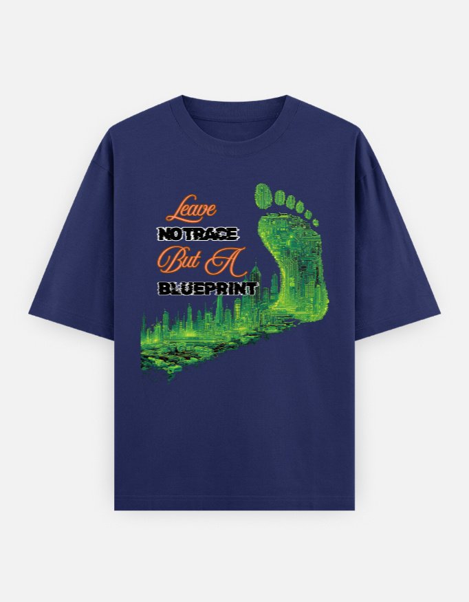Leave No Footprint oversized tshirt