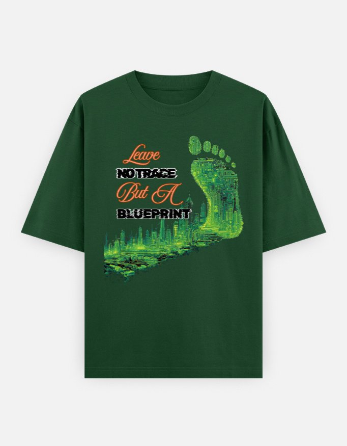 Leave No Footprint oversized tshirt