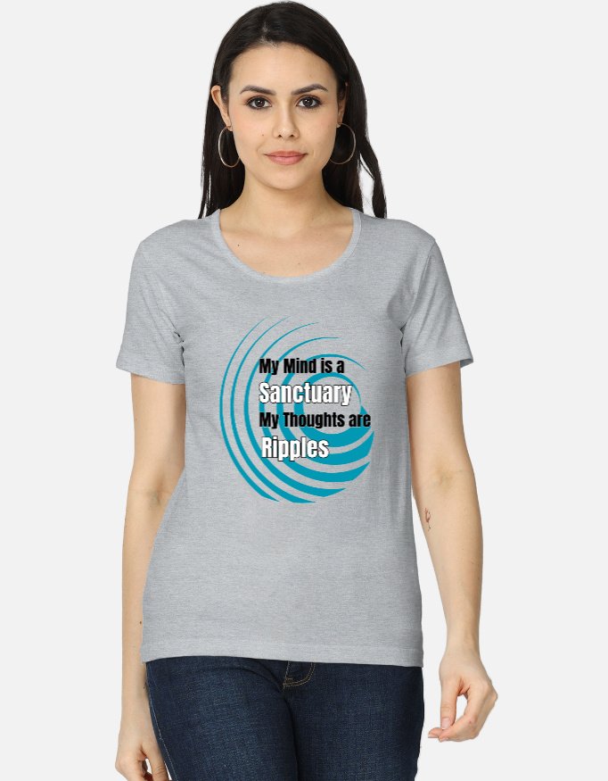 My Mind is a Sanctuary Crew Neck t-shirt for women