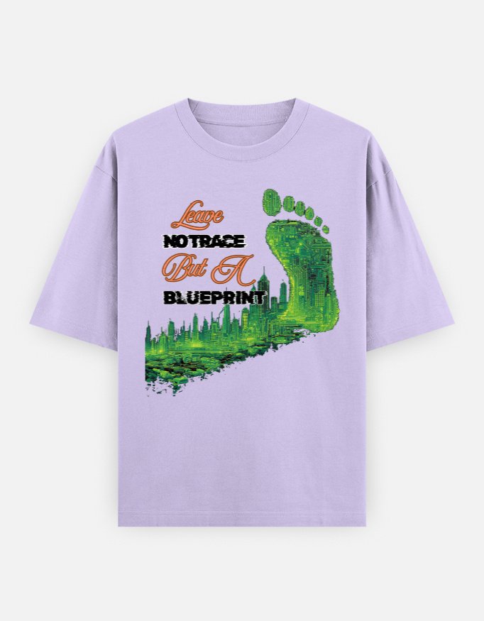 Leave No Footprint oversized tshirt