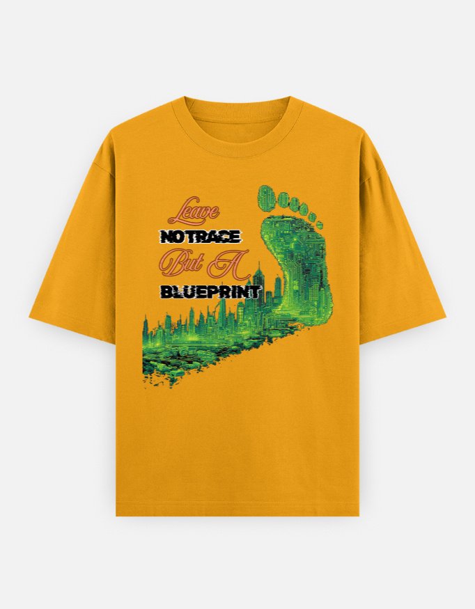 Leave No Footprint oversized tshirt