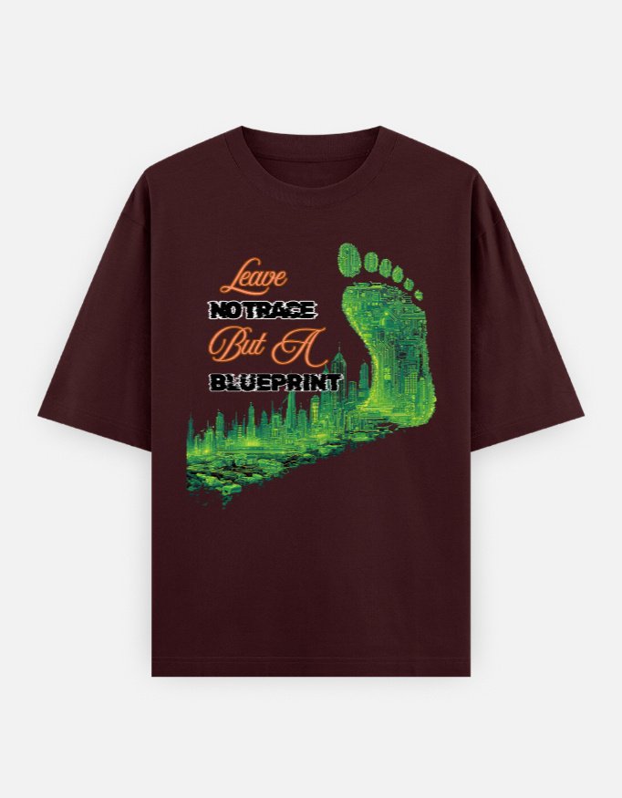 Leave No Footprint oversized tshirt