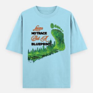 Leave No Footprint oversized tshirt