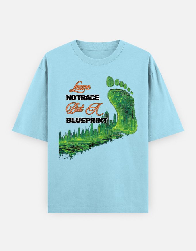 Leave No Footprint oversized tshirt
