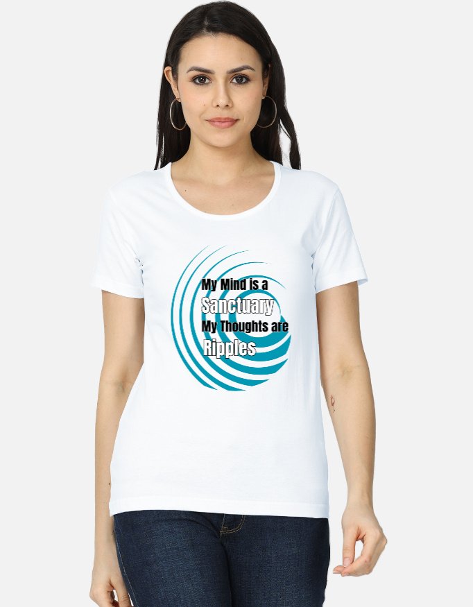 My Mind is a Sanctuary Crew Neck t-shirt for women