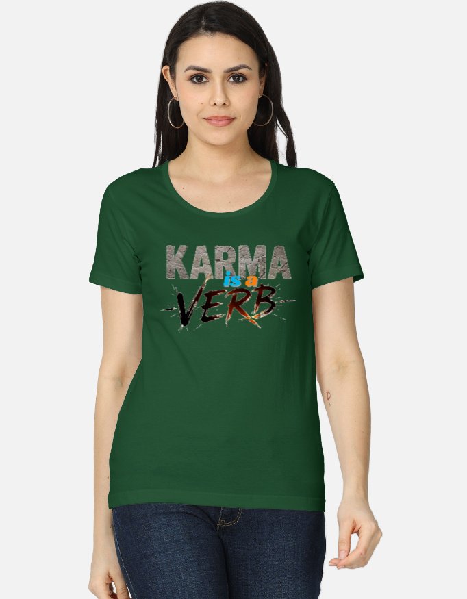Karma is a Verb Women's Classic T-Shirt