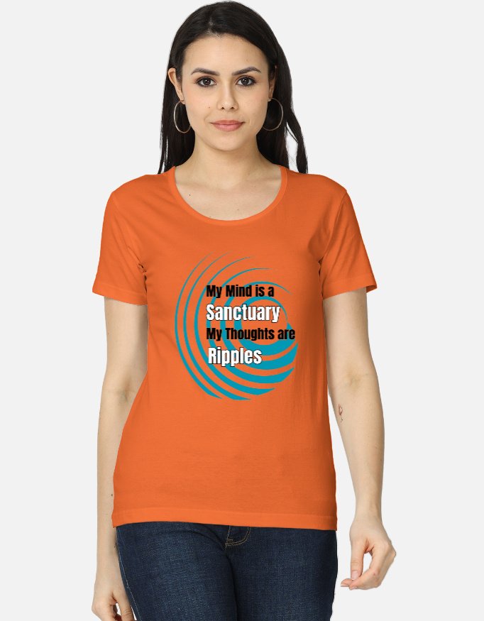 My Mind is a Sanctuary Crew Neck t-shirt for women
