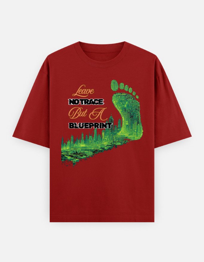Leave No Footprint oversized tshirt