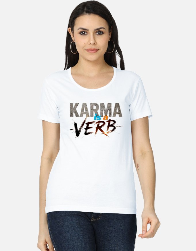 Karma is a Verb Women's Classic T-Shirt