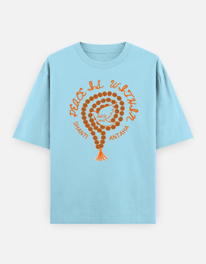 Peace Is Within Unisex Oversized Classic T-Shirt
