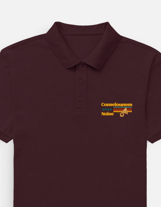Consciousness Over Noise Men's Polo T-shirt
