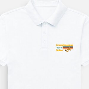 Consciousness Over Noise Men's Polo T-shirt