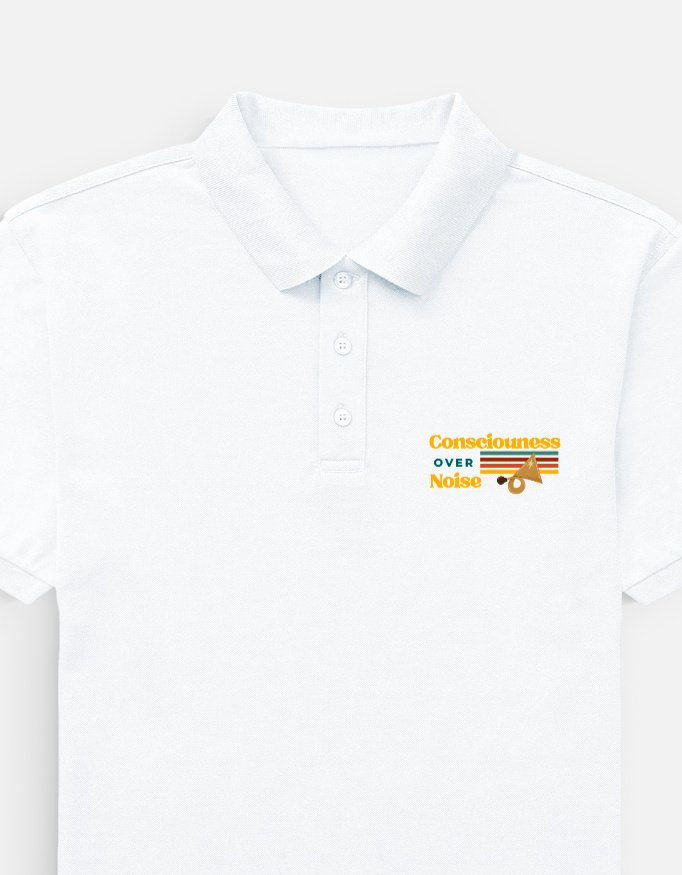 Consciousness Over Noise Men's Polo T-shirt