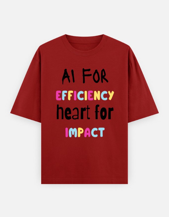 AI for Efficiency Unisex Oversized Classic T-Shirt