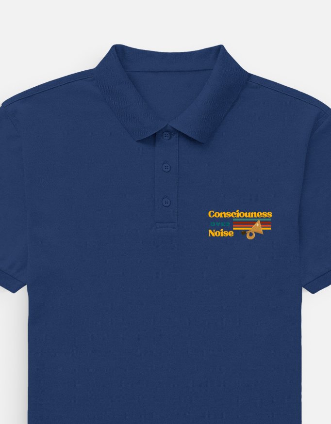 Consciousness Over Noise Men's Polo T-shirt