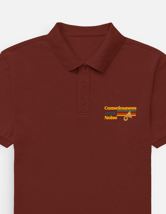 Consciousness Over Noise Men's Polo T-shirt
