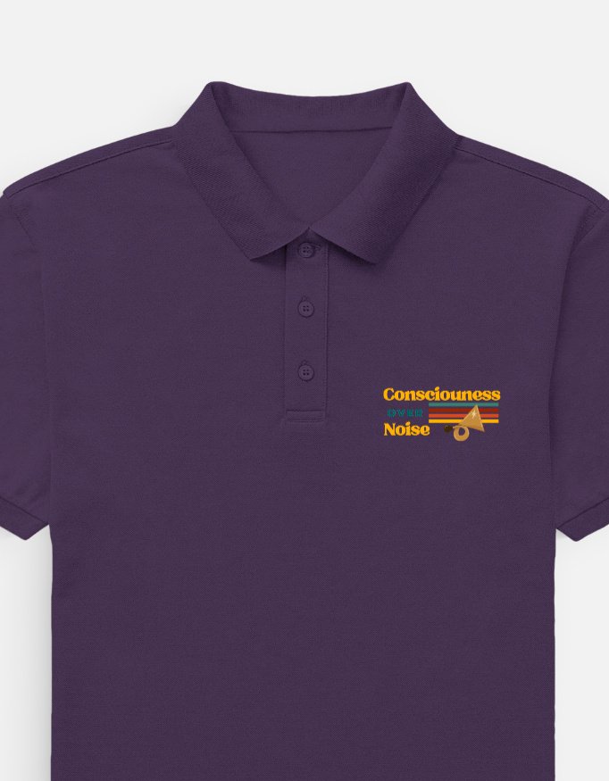 Consciousness Over Noise Men's Polo T-shirt