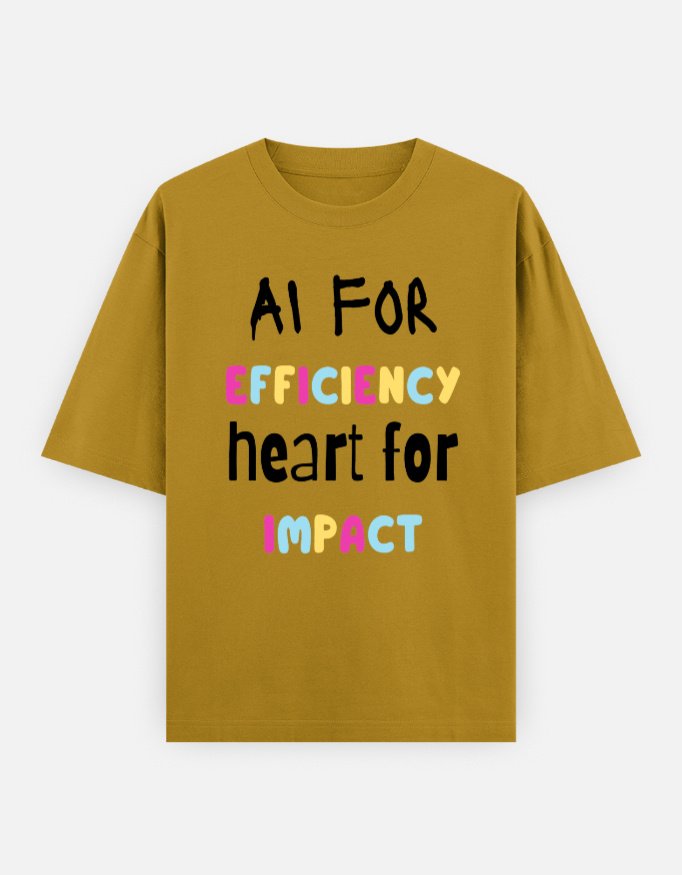 AI for Efficiency Unisex Oversized Classic T-Shirt