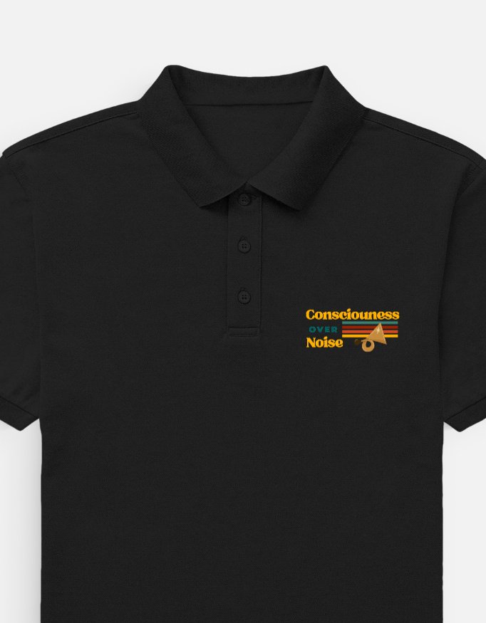 Consciousness Over Noise Men's Polo T-shirt